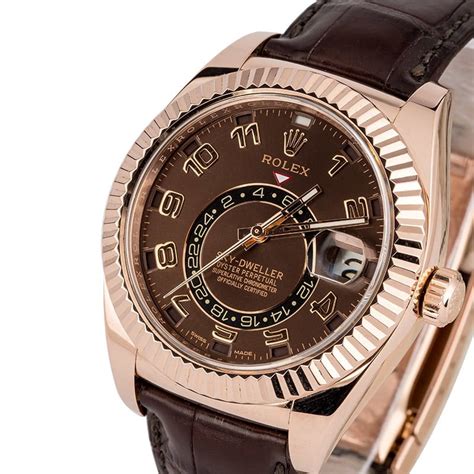 rolex sky dewller rose gold price|rolex sky dweller value.